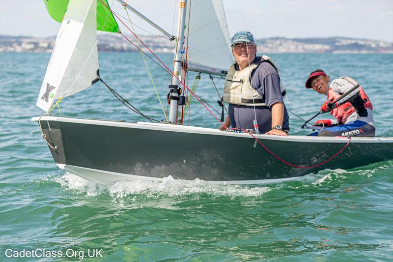 Cadet UK National Championships at Brixham photo copyright Tim Hampton / www.timhampton.uk taken at Brixham Yacht Club and featuring the Cadet class