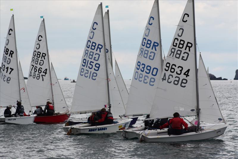 Cadet nationals at Torquay day 1 photo copyright David Elliott taken at Royal Torbay Yacht Club and featuring the Cadet class