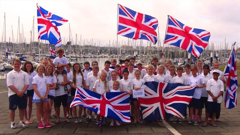 The British team at the Cadet worlds in Nieuwpoort, Belgium - photo © Iain Philpott