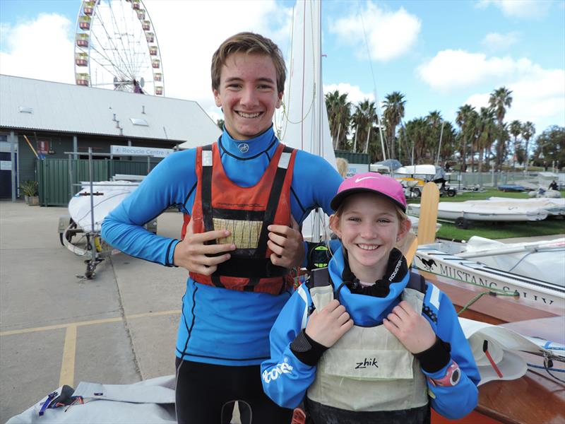 Elliot Hughes and Cate McCoy, Anaconda - 2018 International Cadet World Championships - photo © Harry Fisher 