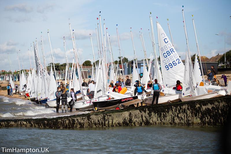 Zhik UK Cadet Class National Championships 2018 photo copyright Tim Hampton / www.timhampton.uk taken at Thorpe Bay Yacht Club and featuring the Cadet class