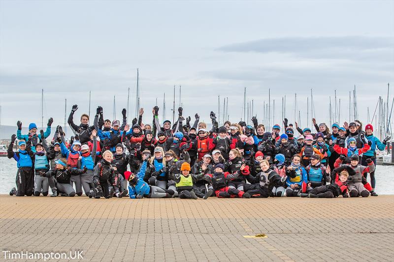 Zhik Cadet Alf Simmond Trophy at Weymouth photo copyright Tim Hampton / www.timhampton.uk taken at Weymouth & Portland Sailing Academy and featuring the Cadet class