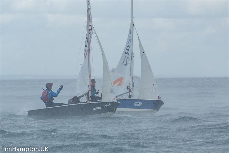 Zhik Cadet UK National Championships at Brixham  photo copyright Tim Hampton / www.timhampton.uk taken at Brixham Yacht Club and featuring the Cadet class