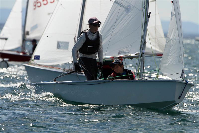 Cadets at Sail Sandy Regatta photo copyright Nicholas Duell taken at Sandringham Yacht Club and featuring the Cadet class