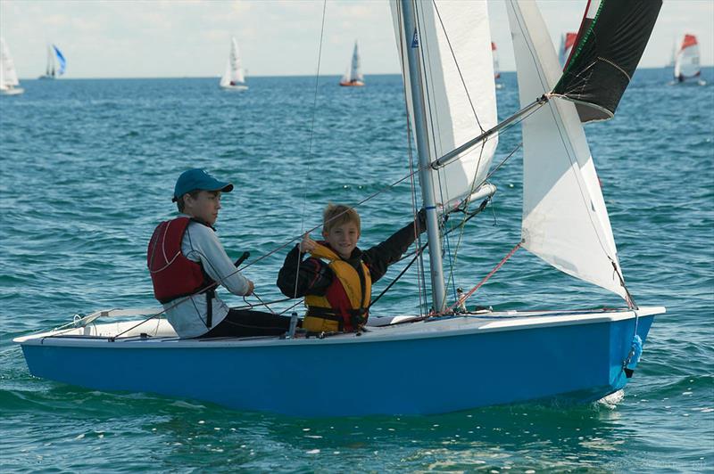 Cadets at Sail Sandy Regatta photo copyright Nicholas Duell taken at Sandringham Yacht Club and featuring the Cadet class