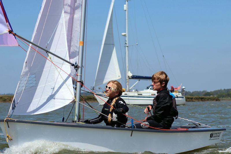 Waldringfield Cadet Week 2021 photo copyright Lorna Nee taken at Waldringfield Sailing Club and featuring the Cadet class