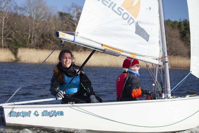 Sophia Sfaxi and Evie Boddy win the Frensham Cadet Open 2022 - photo © Corinne Whitehouse