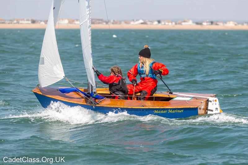 Vaikobi Cadet Class Spring Championships at Pevensey Bay photo copyright CadetClass.org.uk taken at Pevensey Bay Sailing Club and featuring the Cadet class