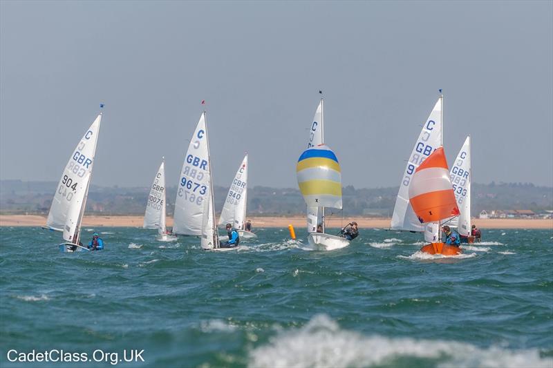 Vaikobi Cadet Class Spring Championships at Pevensey Bay photo copyright CadetClass.org.uk taken at Pevensey Bay Sailing Club and featuring the Cadet class