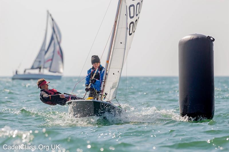 Vaikobi Cadet Class Spring Championships at Pevensey Bay photo copyright CadetClass.org.uk taken at Pevensey Bay Sailing Club and featuring the Cadet class