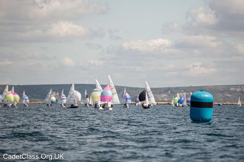 Cadets during a World Team Selector in Weymouth - photo © UK Cadet Class