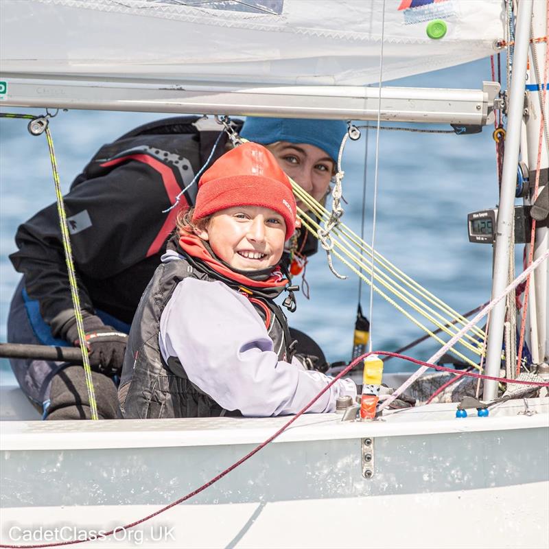 Cadets during a World Team Selector in Weymouth photo copyright UK Cadet Class taken at Weymouth & Portland Sailing Academy and featuring the Cadet class