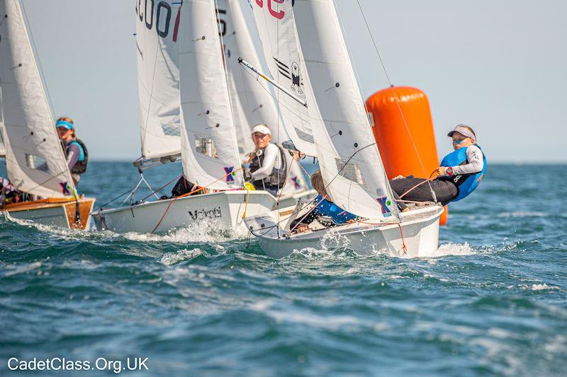 Cadet Europeans at Torbay photo copyright Tim Hampton / www.cadetclass.org.uk taken at Royal Torbay Yacht Club and featuring the Cadet class