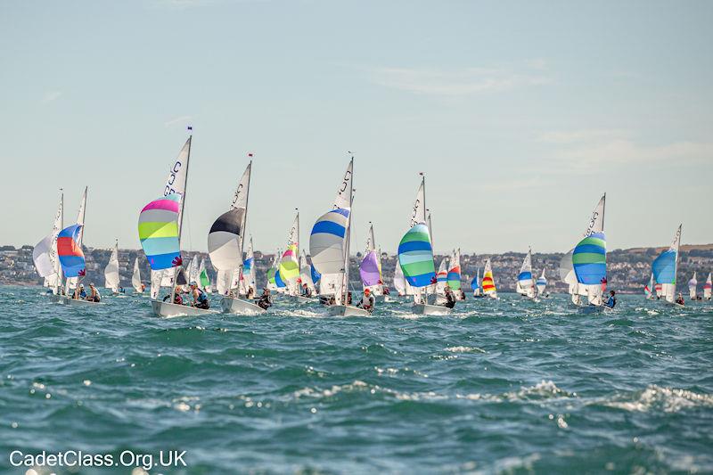 Cadet Europeans at Torbay photo copyright Tim Hampton / www.cadetclass.org.uk taken at Royal Torbay Yacht Club and featuring the Cadet class