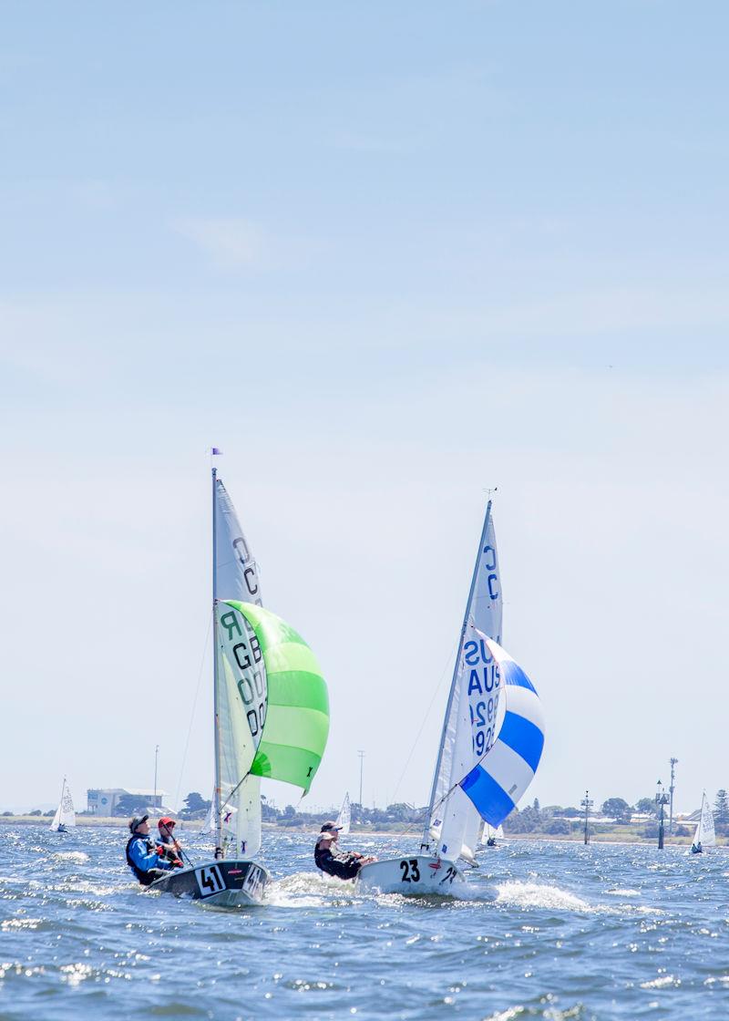 British Cadet Team at the Cadet Australian Nationals in Melbourne photo copyright Corinne Whitehouse taken at Royal Yacht Club of Victoria and featuring the Cadet class