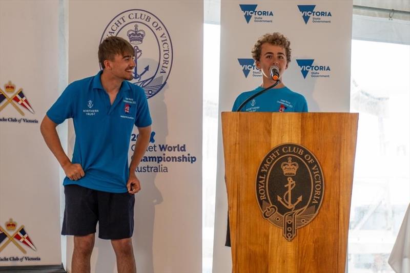 Cadet Worlds in Melbourne Prize Giving - photo © FSR Industries - Media House