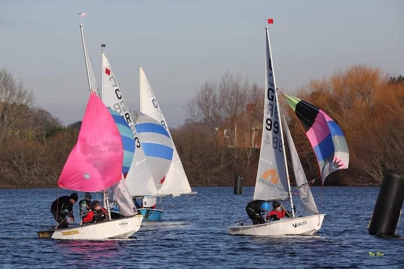 Alton Water Fox's Chandlery & Anglian Water Frostbite Series week 3 photo copyright Tim Bees taken at Alton Water Sports Centre and featuring the Cadet class