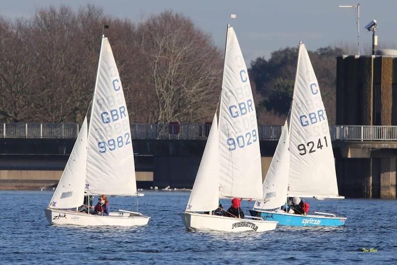 Alton Water Fox's Chandlery & Anglian Water Frostbite Series week 3 photo copyright Tim Bees taken at Alton Water Sports Centre and featuring the Cadet class