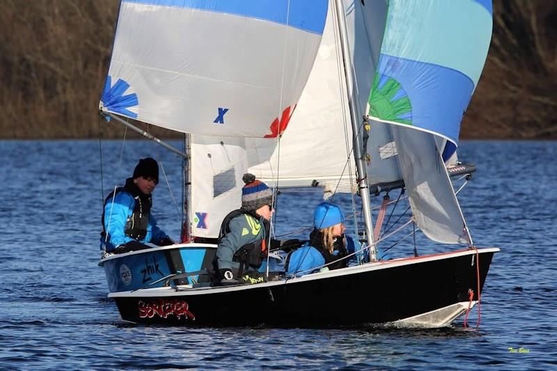 Alton Water Fox's Chandlery & Anglian Water Frostbite Series week 3 photo copyright Tim Bees taken at Alton Water Sports Centre and featuring the Cadet class