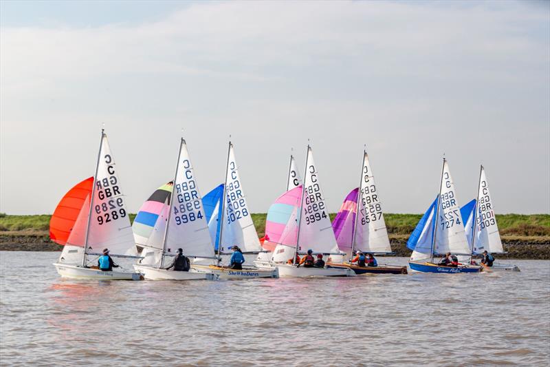 Cadet class Peter Scott trophy at Burnham photo copyright Tim Hampton / Phil Vellacott taken at Royal Corinthian Yacht Club, Burnham and featuring the Cadet class