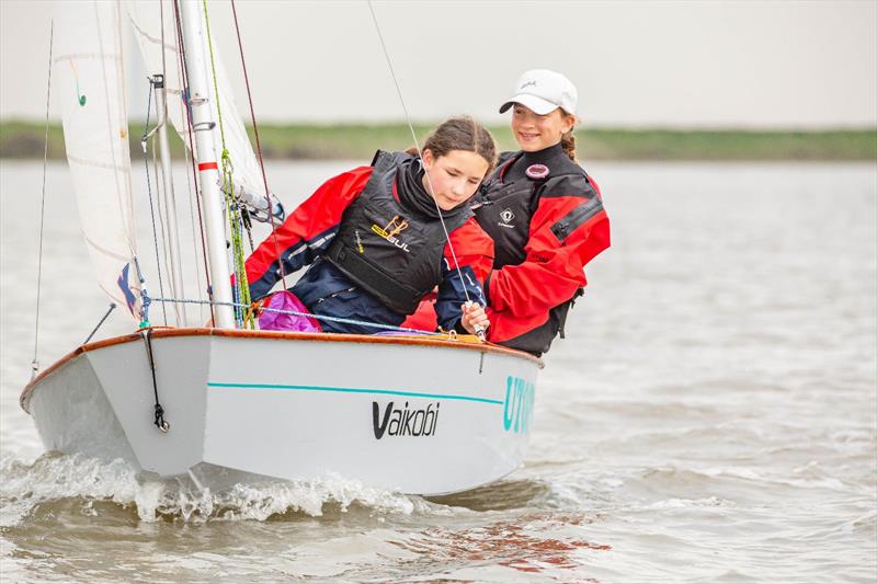 Cadet class Peter Scott trophy at Burnham photo copyright Tim Hampton / Phil Vellacott taken at Royal Corinthian Yacht Club, Burnham and featuring the Cadet class