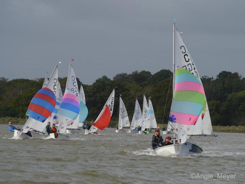 Cadet Open Meeting at Waldringfield photo copyright Angie Meyer taken at Waldringfield Sailing Club and featuring the Cadet class