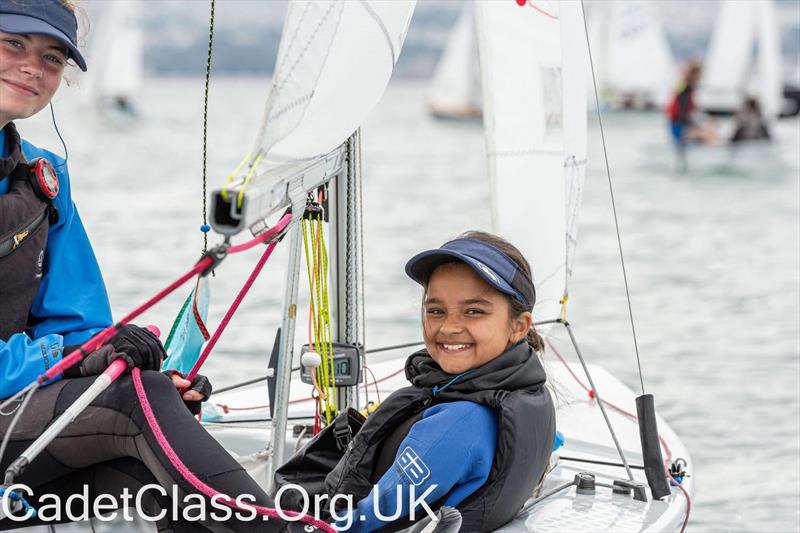 Racing begins in earnest - P&B Cadet UK National Championships at Brixham day 2 photo copyright CadetClass.org.uk taken at Brixham Yacht Club and featuring the Cadet class