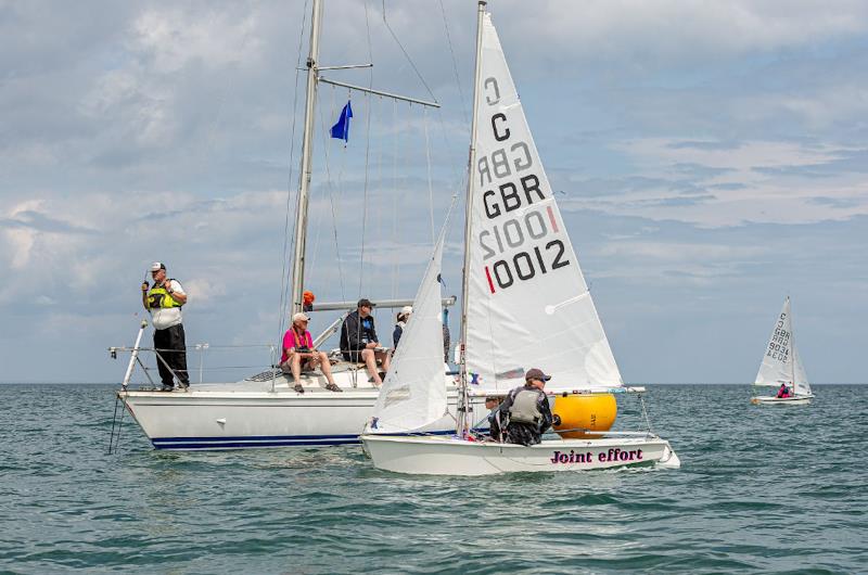 Alex Enkel and Jude Baldock win the P&B Cadet UK National Championships at Brixham photo copyright CadetClass.org.uk taken at Brixham Yacht Club and featuring the Cadet class