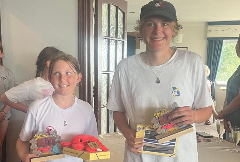 Hettie Thorogood and Clementine Denny-Pickess win the Brixham Blitz - photo © Trish Shepherd