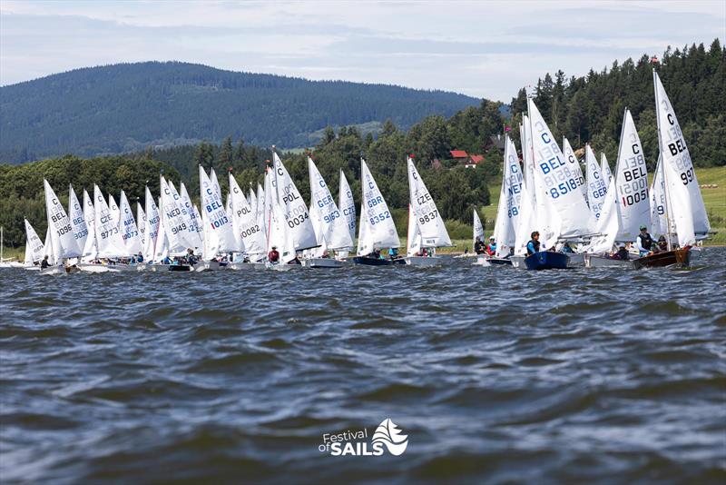 Day 2 of the Cadet World Championship at Lake Lipno photo copyright Pavlina Soukupova Mareckova / PAYA taken at Jachetní Klub Cerná v Pošumaví and featuring the Cadet class