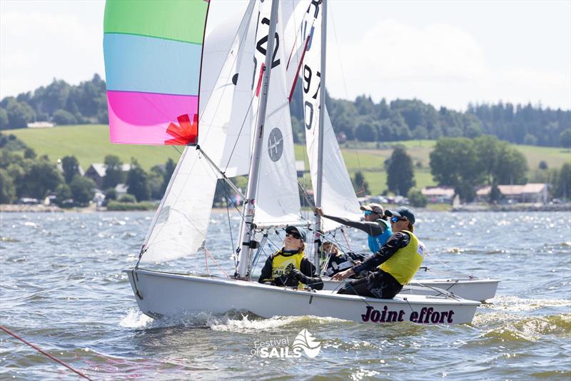 Day 2 of the Cadet World Championship at Lake Lipno photo copyright Pavlina Soukupova Mareckova / PAYA taken at Jachetní Klub Cerná v Pošumaví and featuring the Cadet class
