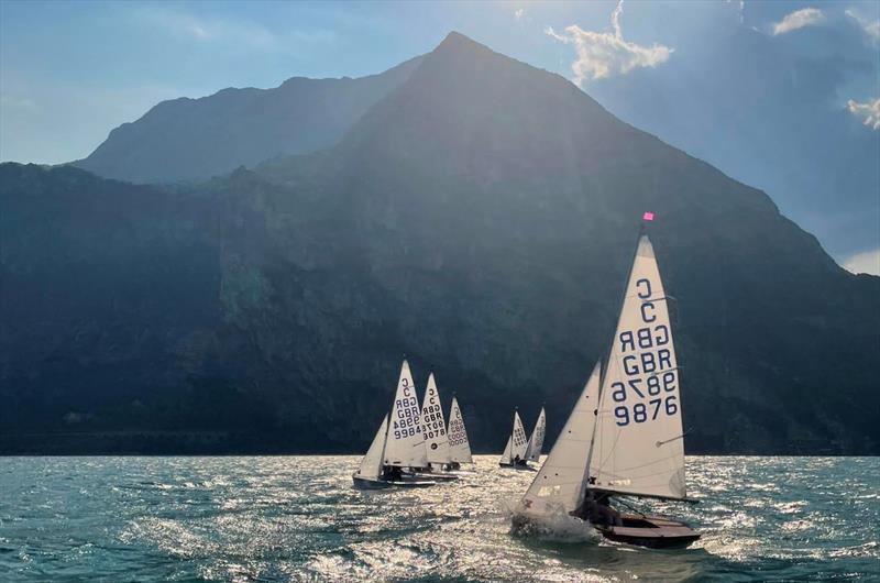 Practice race - Cadet class World Championship at Garda photo copyright Helen Lowe taken at Circolo Vela Torbole and featuring the Cadet class