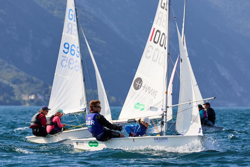 Cadet class World Championship at Garda day 2 - photo © Mars Entertainment