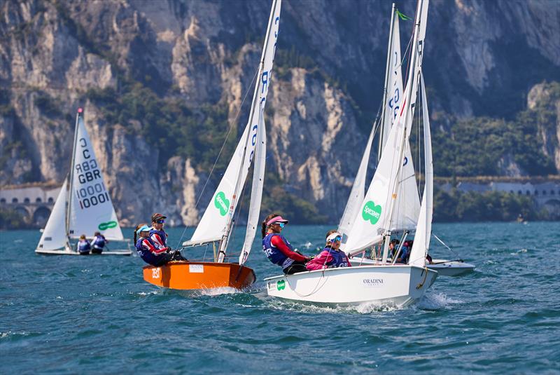 Cadet class World Championship at Garda day 3 - photo © Mars Entertainment