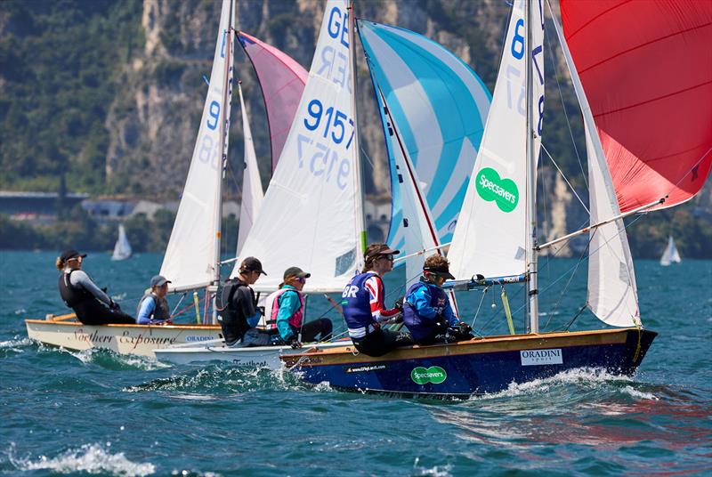 Cadet class World Championship at Garda day 3 photo copyright Mars Entertainment taken at Circolo Vela Torbole and featuring the Cadet class