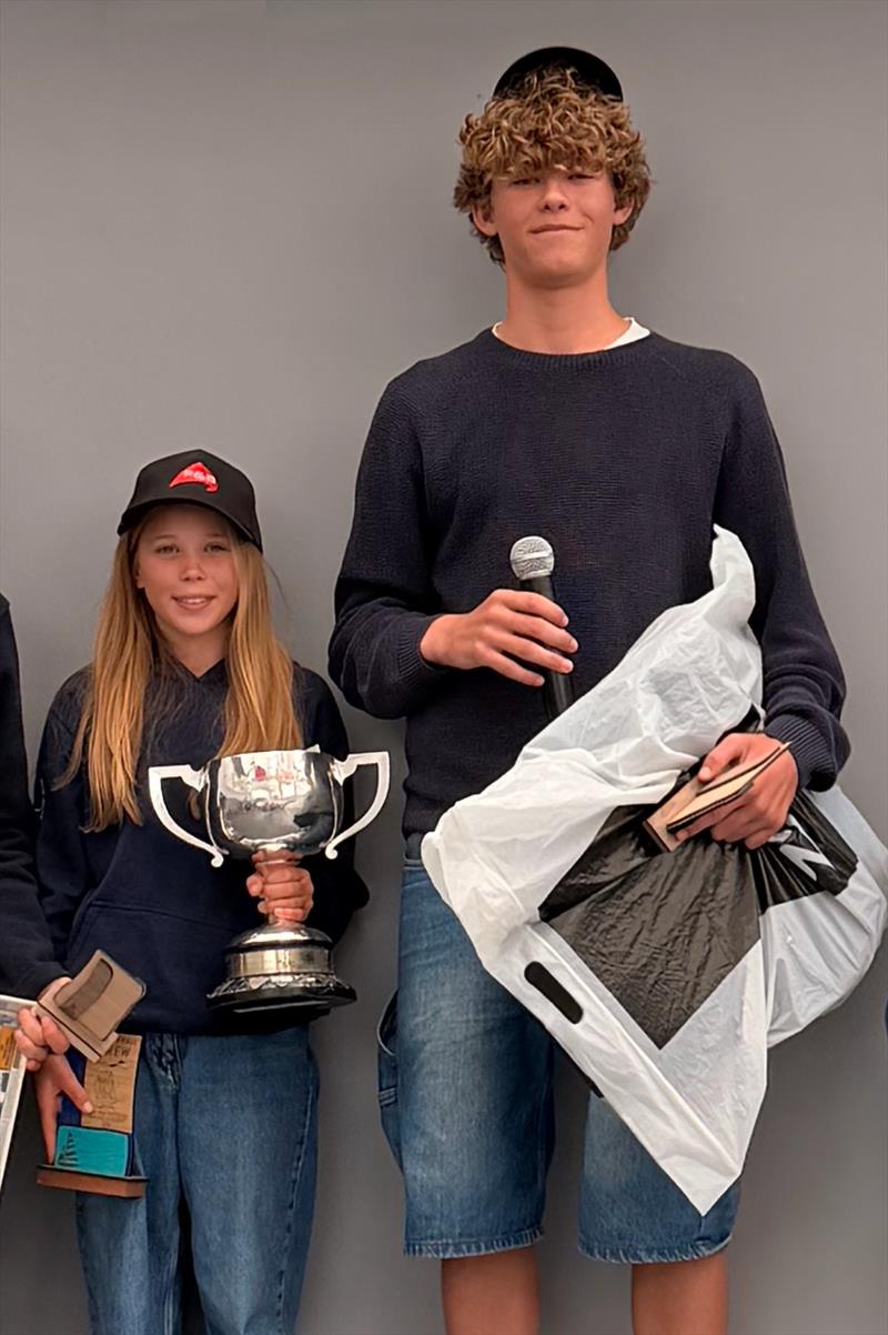 George and Evie win the 2026 Cadet Nationals at Plas Heli photo copyright Louisa Wright taken at Plas Heli Welsh National Sailing Academy and featuring the Cadet class