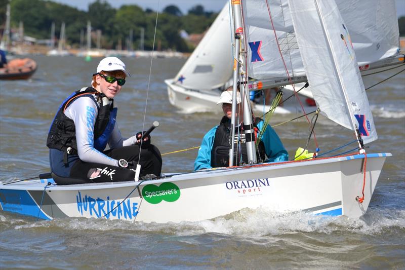 Lewis Walker and Jemima Cox-Olliff at Waldringfield Cadet Week 2026 - photo © Emma Winchester