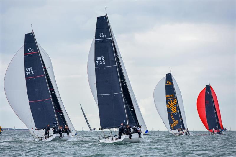 Russell Peters Squirt (GBR311 X) scored four bullets in the Cape31 class on the first day of Solent racing in the RORC Vice Admiral's Cup  photo copyright Rick Tomlinson / RORC taken at Royal Ocean Racing Club and featuring the Cape 31 class