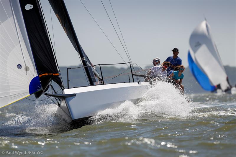 Sea Breeze conditions for the Champagne Charlie June Regatta photo copyright Paul Wyeth / RSrnYC taken at Royal Southern Yacht Club and featuring the Cape 31 class