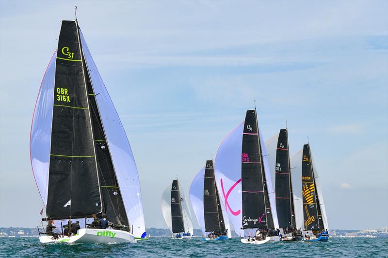 Cape 31 Race Circuit Round 1 at the 2022 Poole Regatta photo copyright James Tomlinson taken at Parkstone Yacht Club and featuring the Cape 31 class