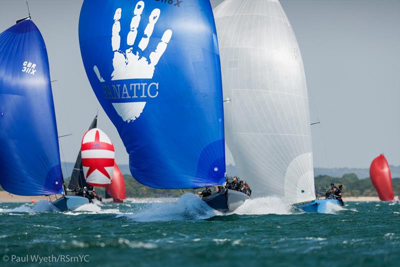 Cape 31 fleet at speed during the Champagne Charlie Platinum Jubilee Regatta - photo © Paul Wyeth / RSrnYC