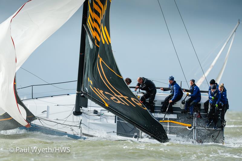 Jiraffe, Cape 31 during 2022 Hamble Winter Series week 3 photo copyright Paul Wyeth / www.pwpictures.com taken at Hamble River Sailing Club and featuring the Cape 31 class