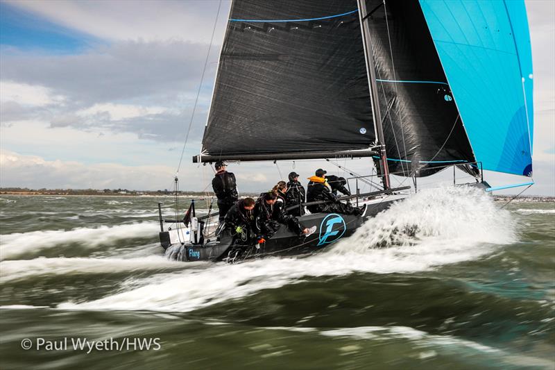 Flurg, GBR 31107, Cape 31 during 2022 Hamble Winter Series week 3 photo copyright Paul Wyeth / www.pwpictures.com taken at Hamble River Sailing Club and featuring the Cape 31 class