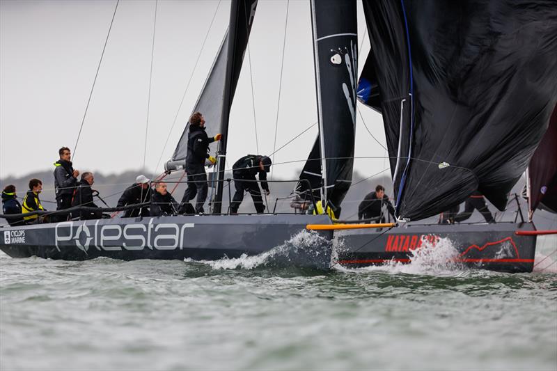 Polestar & Katabatic, Cape 31s during 2022 Hamble Winter Series week 5 photo copyright Paul Wyeth / CWL taken at Hamble River Sailing Club and featuring the Cape 31 class