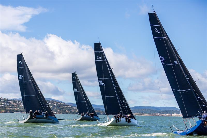 Round 2 in St Tropez photo copyright Tom Cheney taken at Yacht Club de Porquerolles and featuring the Cape 31 class