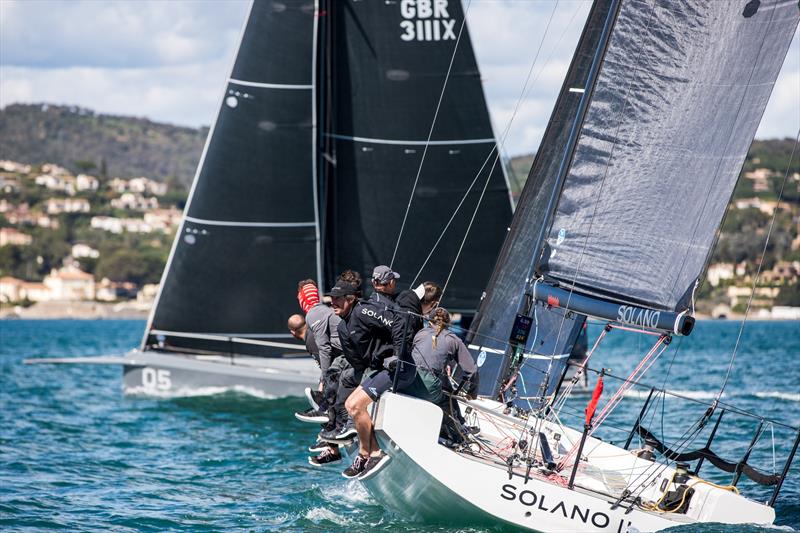 Round 2 in St Tropez photo copyright Tom Cheney taken at Yacht Club de Porquerolles and featuring the Cape 31 class