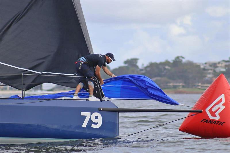 Celestial - does not look like enough breeze to wool the Tack, but just be careful now.. - photo © Mark Rothfield