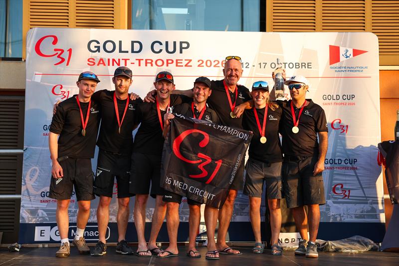2026 Cape 31 Mediterranean Circuit season prize winners celebrated photo copyright Sailing Energy taken at Société Nautique de Saint-Tropez and featuring the Cape 31 class
