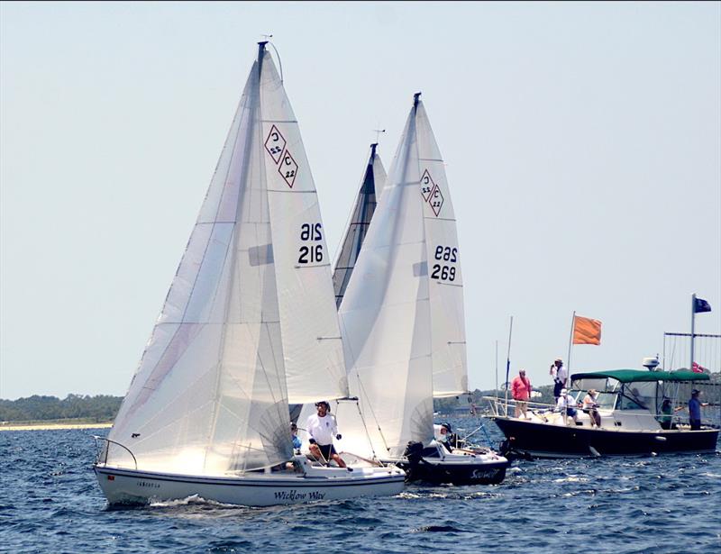 In non-spinnaker Silver Fleet -9 C22's that had never won a regional/national title- new racer Richard Gailey from DeBary, Florida & his crewmate Patrick Dorsch aboard ‘Wicklow Way' took five firsts, a second & a third scoring 1-1-1-1-2-1-3 for 10 points - photo © Talbot Wilson