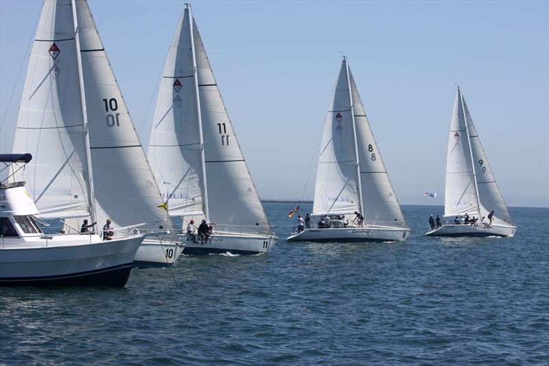 2019 Long Beach Yacht Club Heroes Regatta photo copyright SeaToSkyImages: Mike Reed/Tom Heato taken at Long Beach Yacht Club and featuring the Catalina 37 class